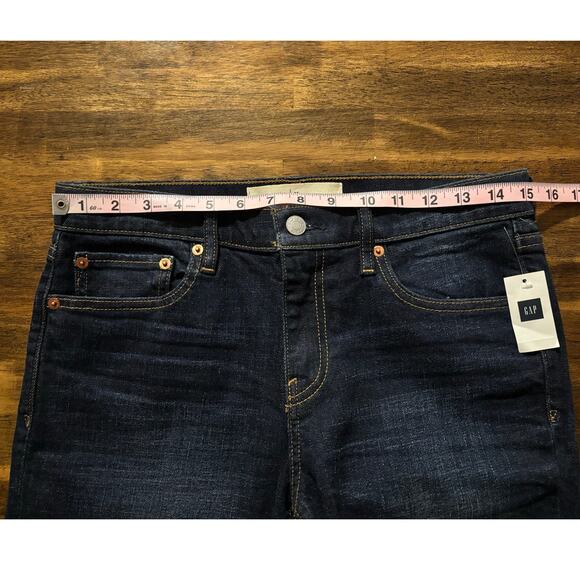 Gap Women’s 28 Jeans Best Girlfriend Mid Rise 26" Inseam Slim Straight Denim - Picture 8 of 12